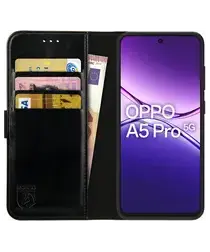 Rosso Element Oppo A5 Pro Hoesje Book Case Wallet Zwart afbeelding