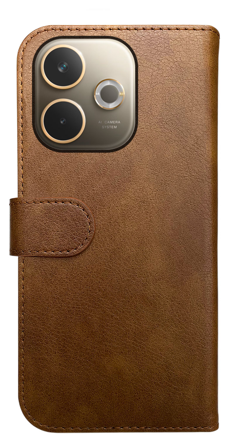 Rosso Element Oppo A5 Pro Hoesje Book Case Wallet Bruin afbeelding 2