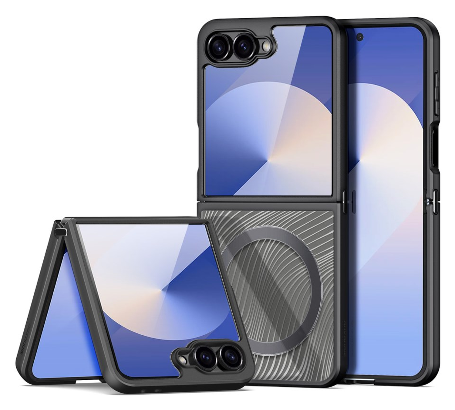 Dux Ducis Aimo Samsung Galaxy Z Flip 7 Hoesje MagSafe Back Cover Zwart afbeelding 1