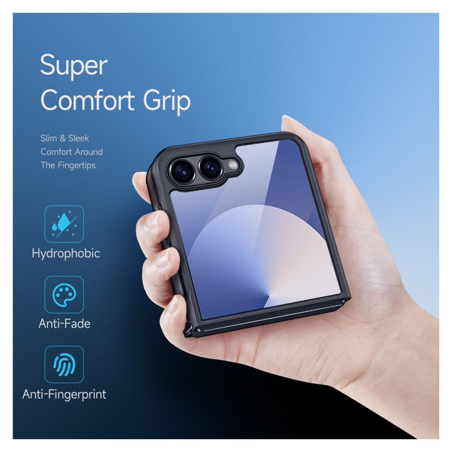 Dux Ducis Aimo Samsung Galaxy Z Flip 7 Hoesje MagSafe Back Cover Zwart afbeelding 4