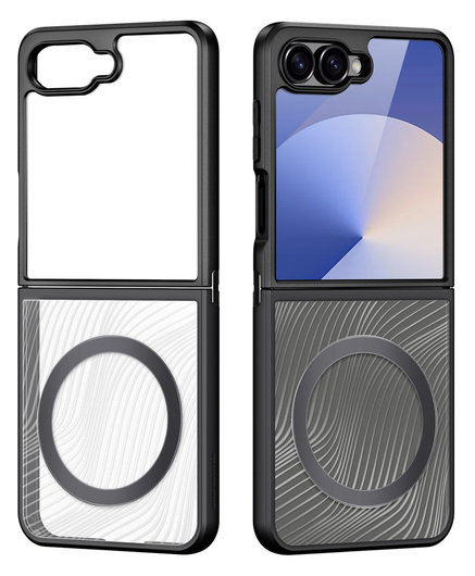 Dux Ducis Aimo Samsung Galaxy Z Flip 7 Hoesje MagSafe Back Cover Zwart afbeelding 2