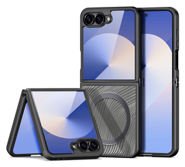 Dux Ducis Aimo Samsung Galaxy Z Flip 7 Hoesje MagSafe Back Cover Zwart afbeelding