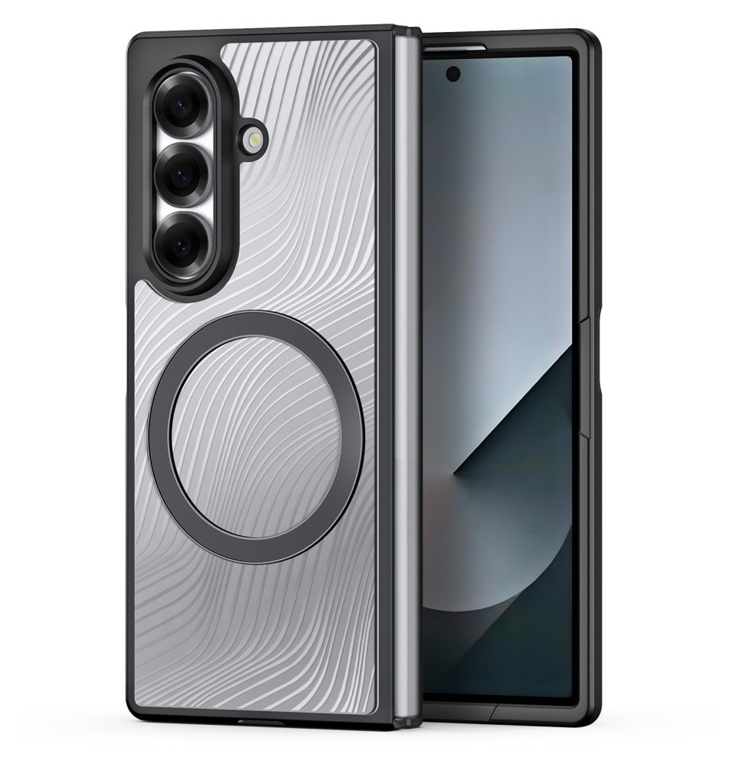 Dux Ducis Aimo Samsung Galaxy Z Fold 7 Hoesje MagSafe Back Cover Zwart afbeelding 1