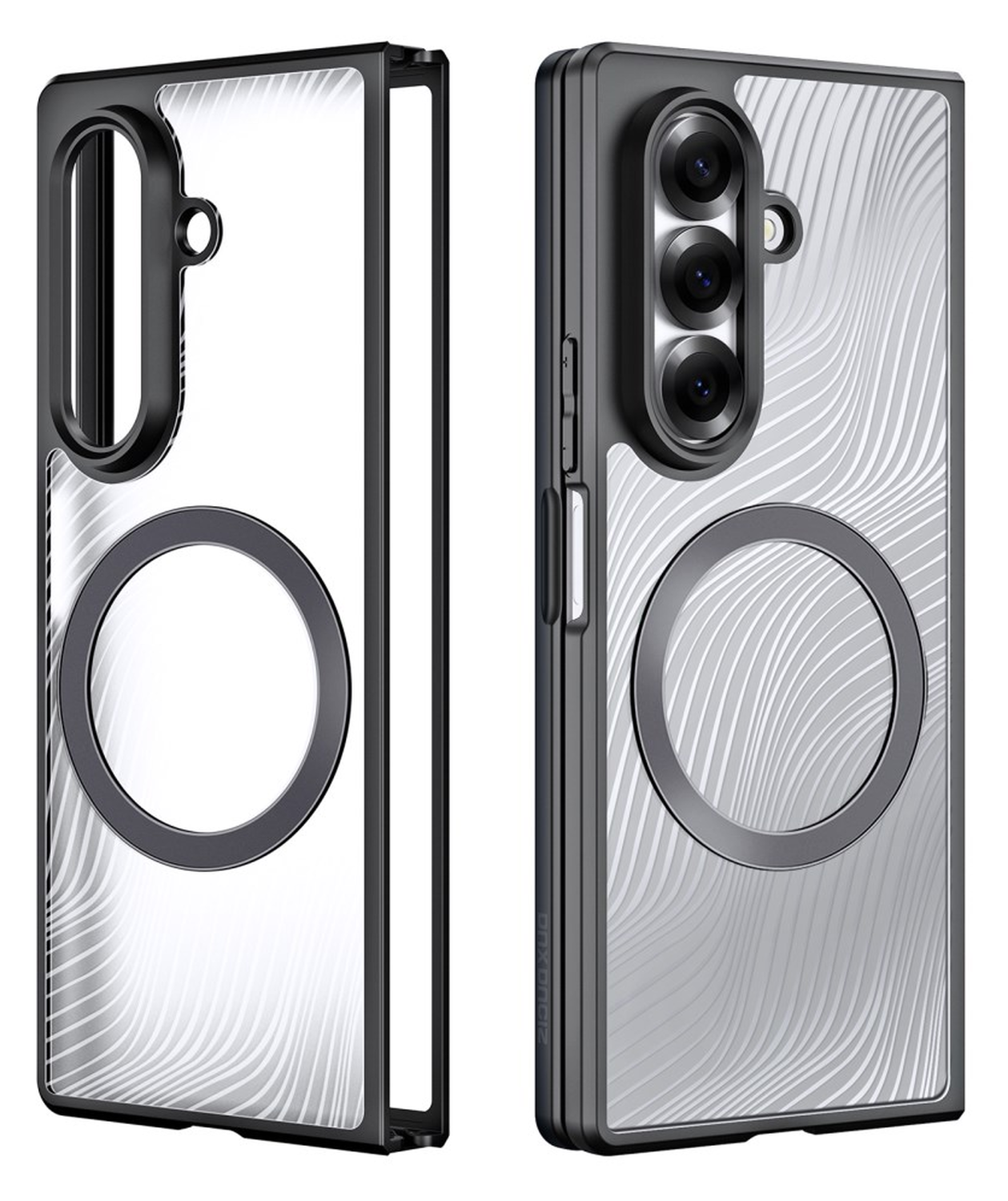 Dux Ducis Aimo Samsung Galaxy Z Fold 7 Hoesje MagSafe Back Cover Zwart afbeelding 2