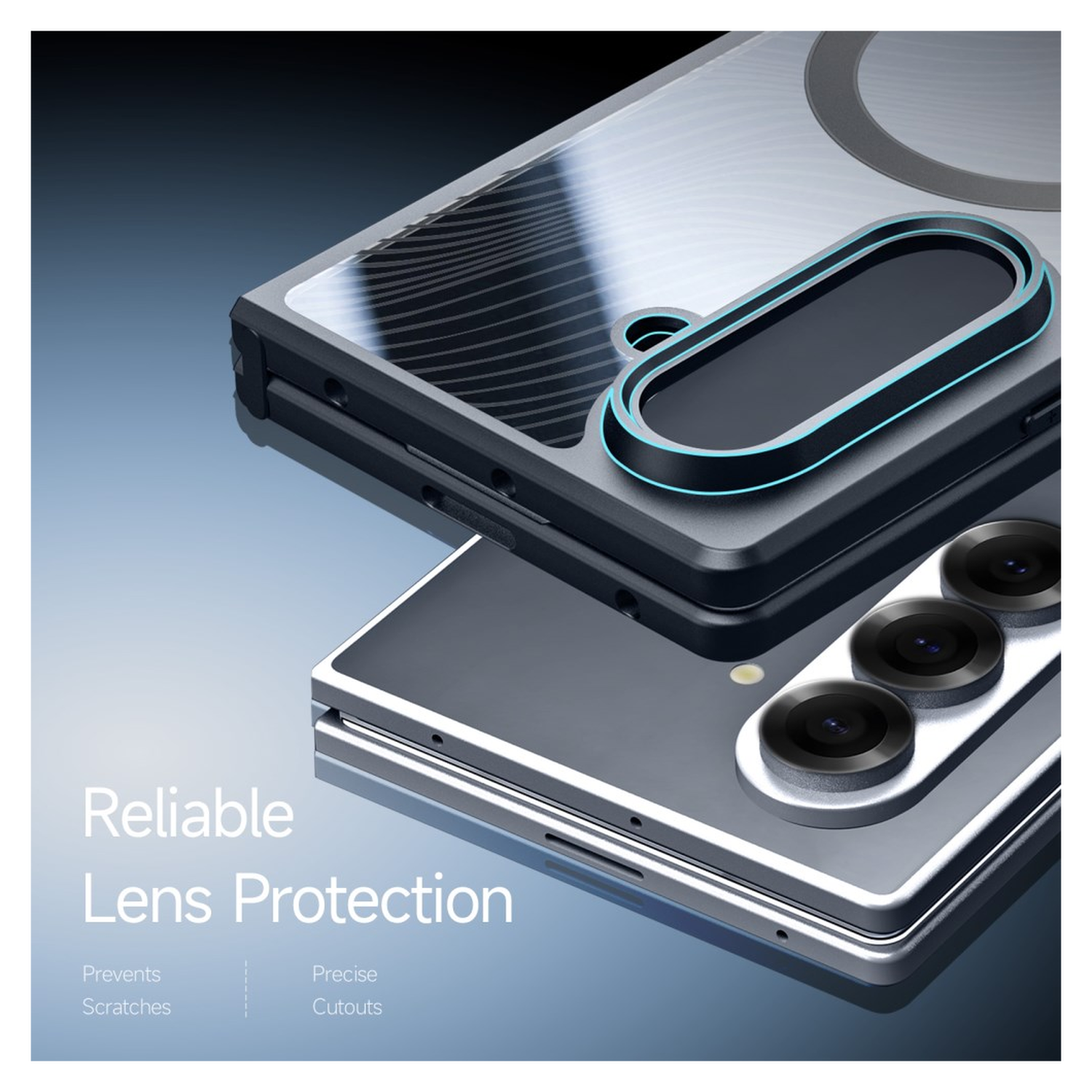 Dux Ducis Aimo Samsung Galaxy Z Fold 7 Hoesje MagSafe Back Cover Zwart afbeelding 6