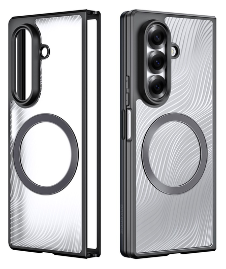 Dux Ducis Aimo Samsung Galaxy Z Fold 7 Hoesje MagSafe Back Cover Zwart afbeelding 2