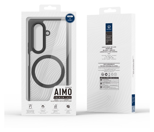 Dux Ducis Aimo Samsung Galaxy Z Fold 7 Hoesje MagSafe Back Cover Zwart afbeelding 8
