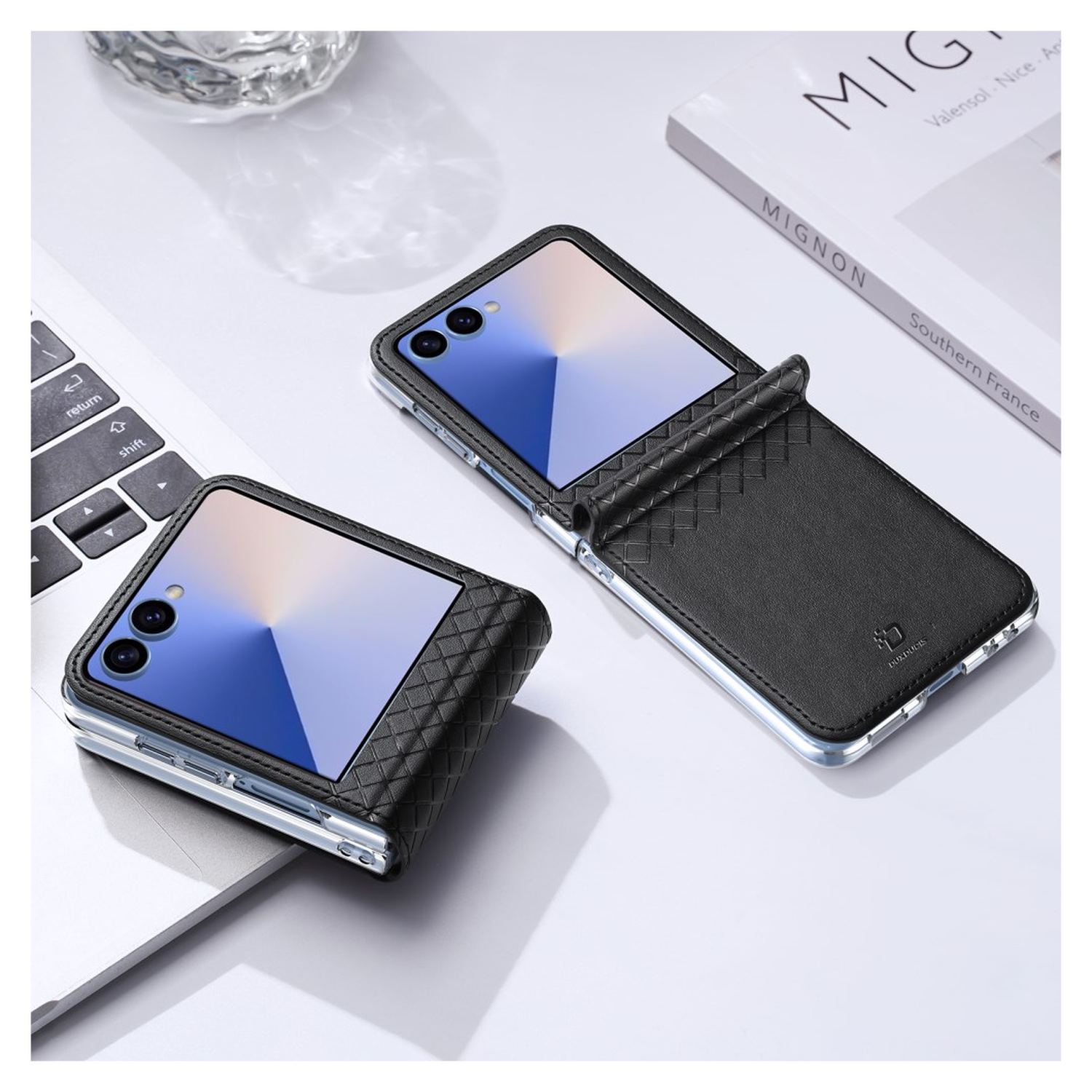 Dux Ducis Bril Samsung Galaxy Z Flip 7 Hoesje Back Cover Zwart afbeelding 10