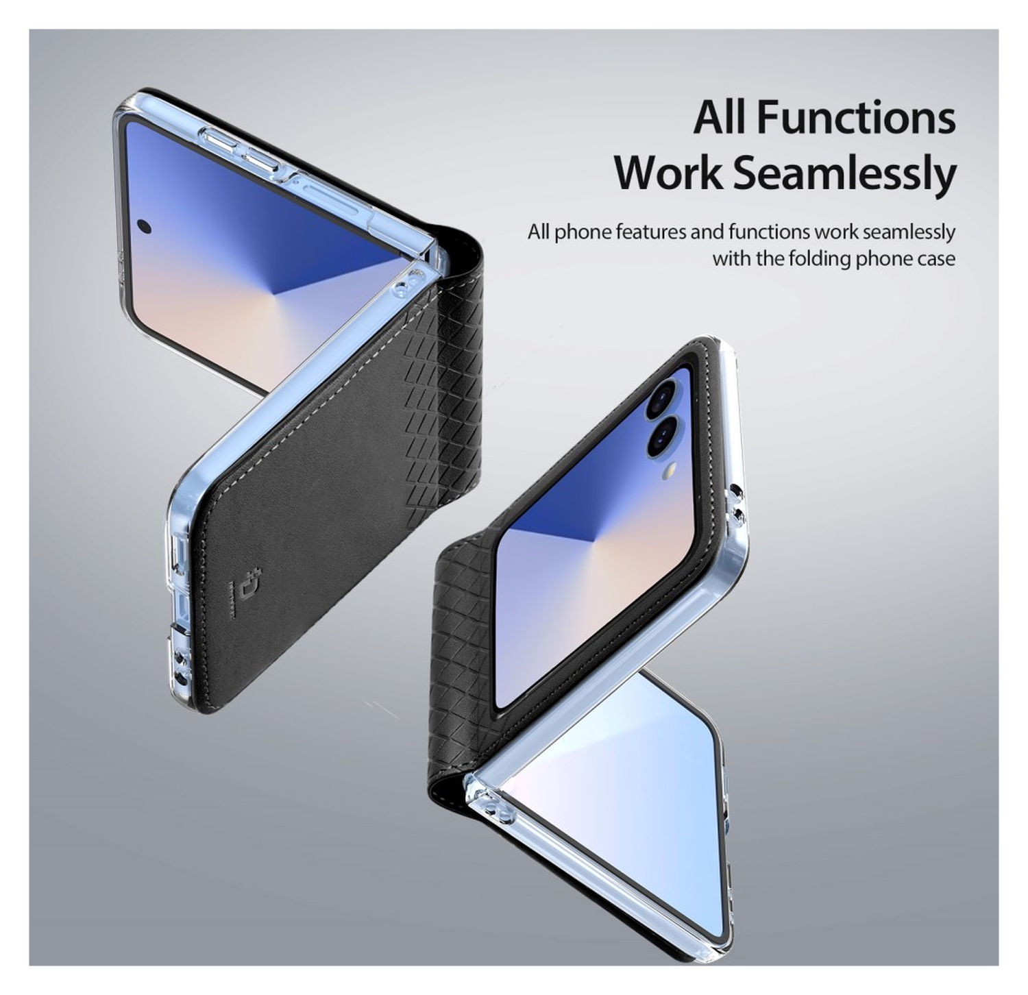 Dux Ducis Bril Samsung Galaxy Z Flip 7 Hoesje Back Cover Zwart afbeelding 3