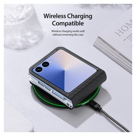 Dux Ducis Bril Samsung Galaxy Z Flip 7 Hoesje Back Cover Zwart afbeelding 9