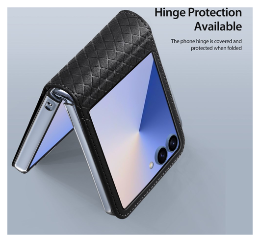 Dux Ducis Bril Samsung Galaxy Z Flip 7 Hoesje Back Cover Zwart afbeelding 6