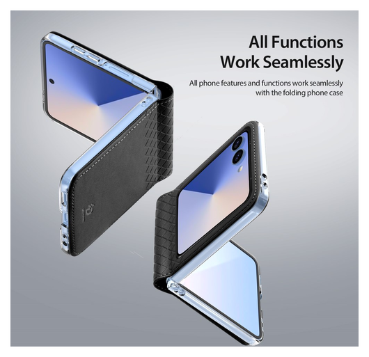 Dux Ducis Bril Samsung Galaxy Z Flip 7 Hoesje Back Cover Zwart afbeelding 3