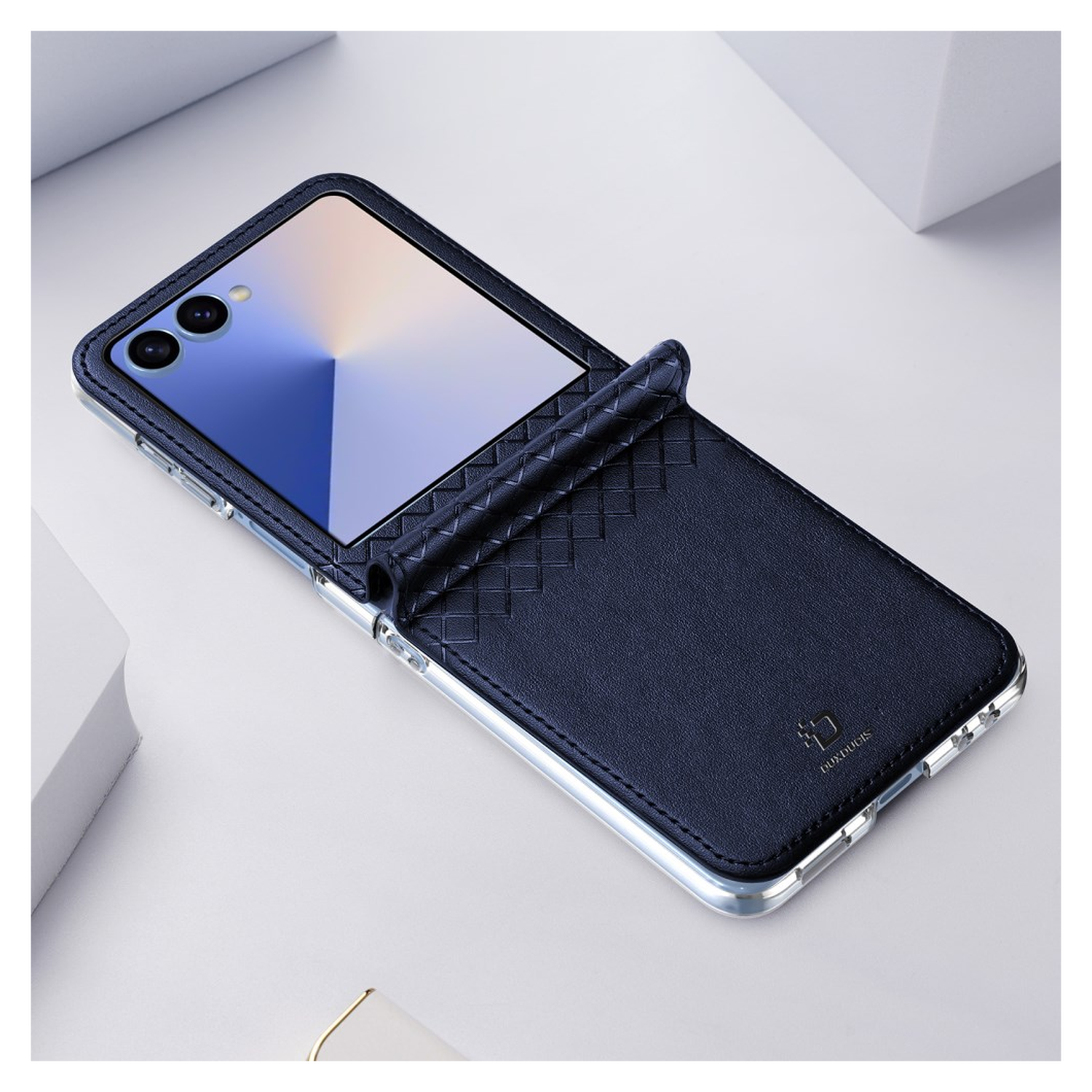 Dux Ducis Bril Samsung Galaxy Z Flip 7 Hoesje Back Cover Blauw afbeelding 10