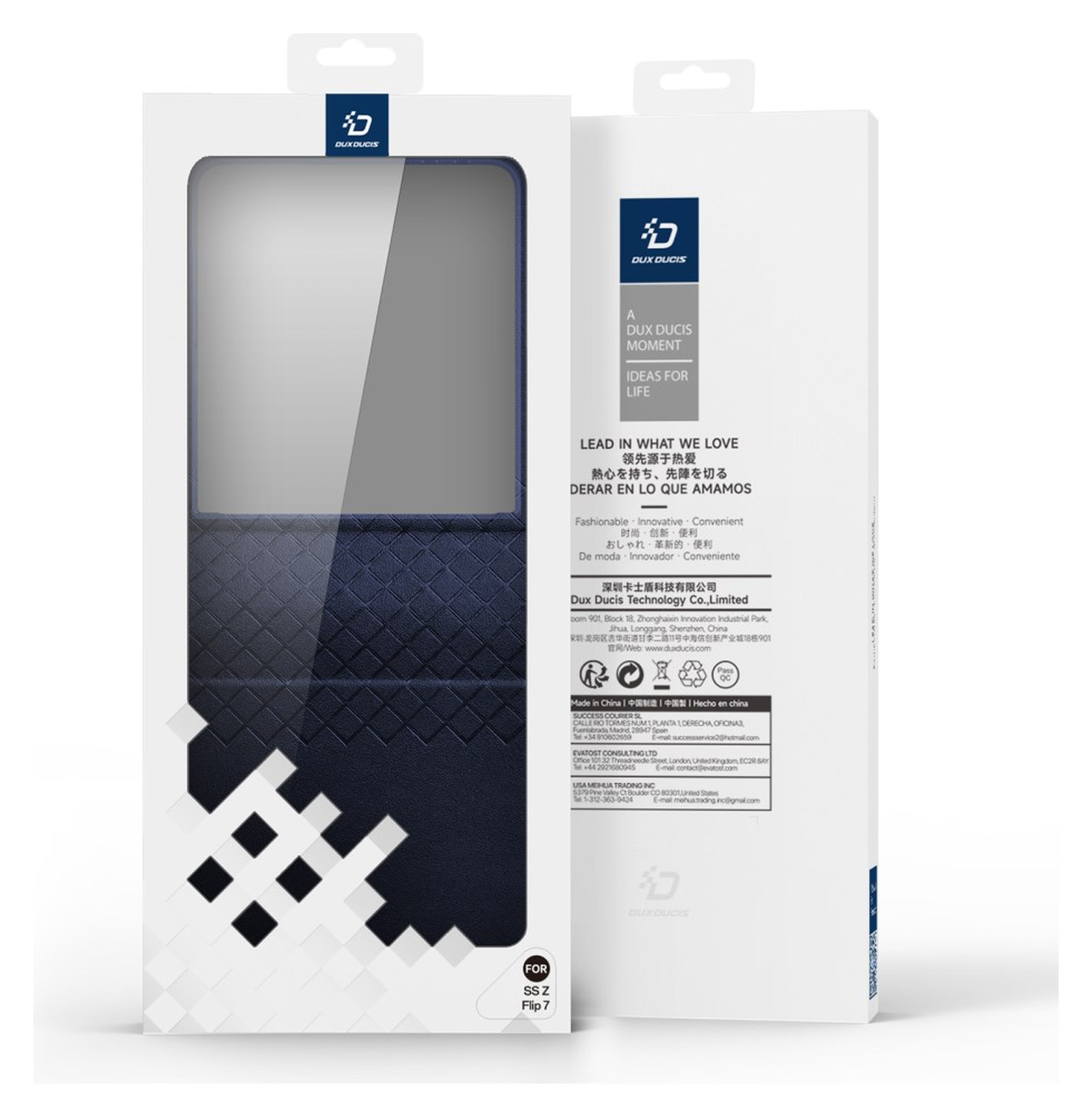Dux Ducis Bril Samsung Galaxy Z Flip 7 Hoesje Back Cover Blauw afbeelding 11
