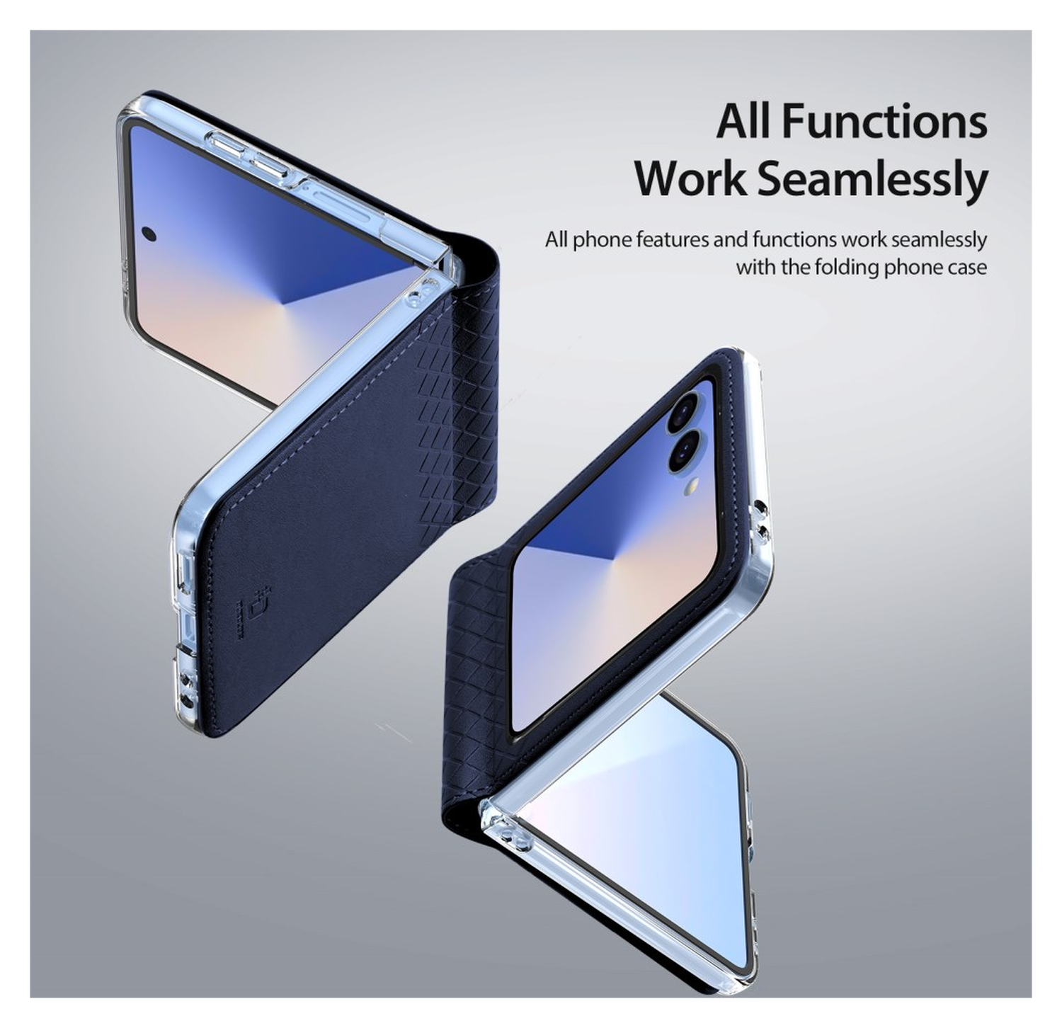 Dux Ducis Bril Samsung Galaxy Z Flip 7 Hoesje Back Cover Blauw afbeelding 3