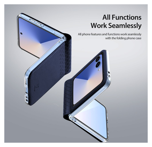Dux Ducis Bril Samsung Galaxy Z Flip 7 Hoesje Back Cover Blauw afbeelding 3