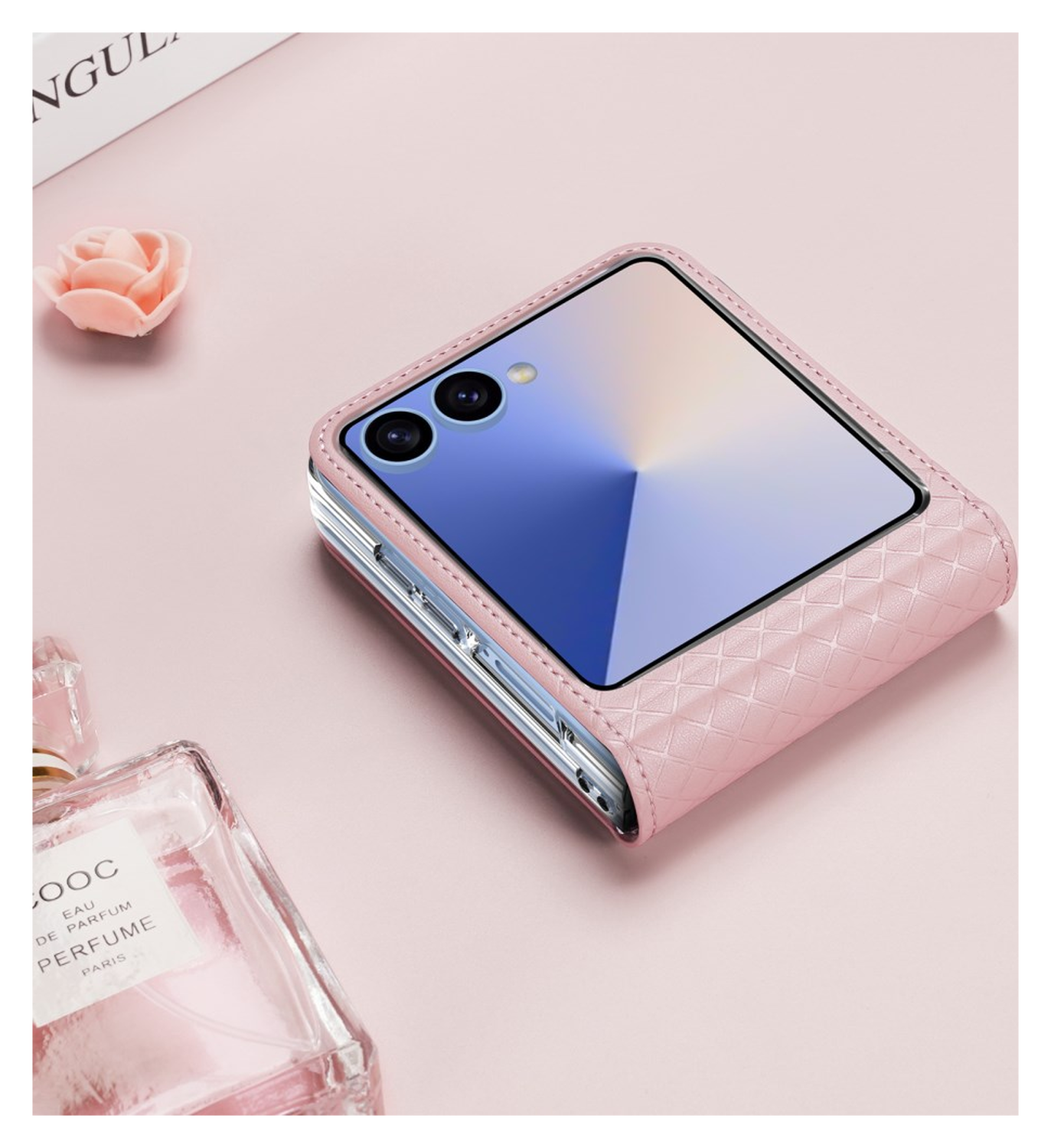 Dux Ducis Bril Samsung Galaxy Z Flip 7 Hoesje Back Cover Roze afbeelding 10