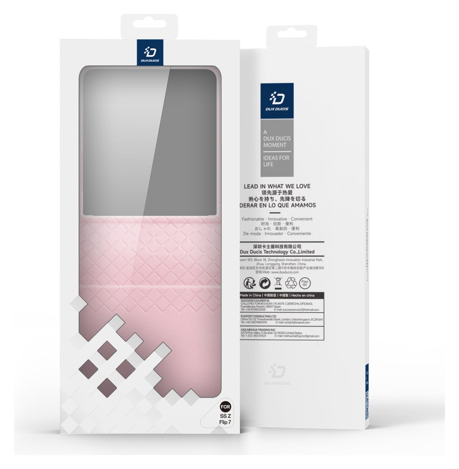 Dux Ducis Bril Samsung Galaxy Z Flip 7 Hoesje Back Cover Roze afbeelding 11