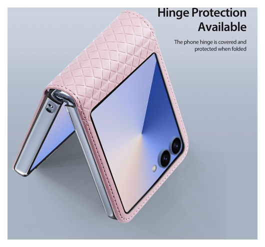 Dux Ducis Bril Samsung Galaxy Z Flip 7 Hoesje Back Cover Roze afbeelding 5