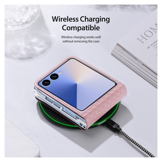 Dux Ducis Bril Samsung Galaxy Z Flip 7 Hoesje Back Cover Roze afbeelding 9