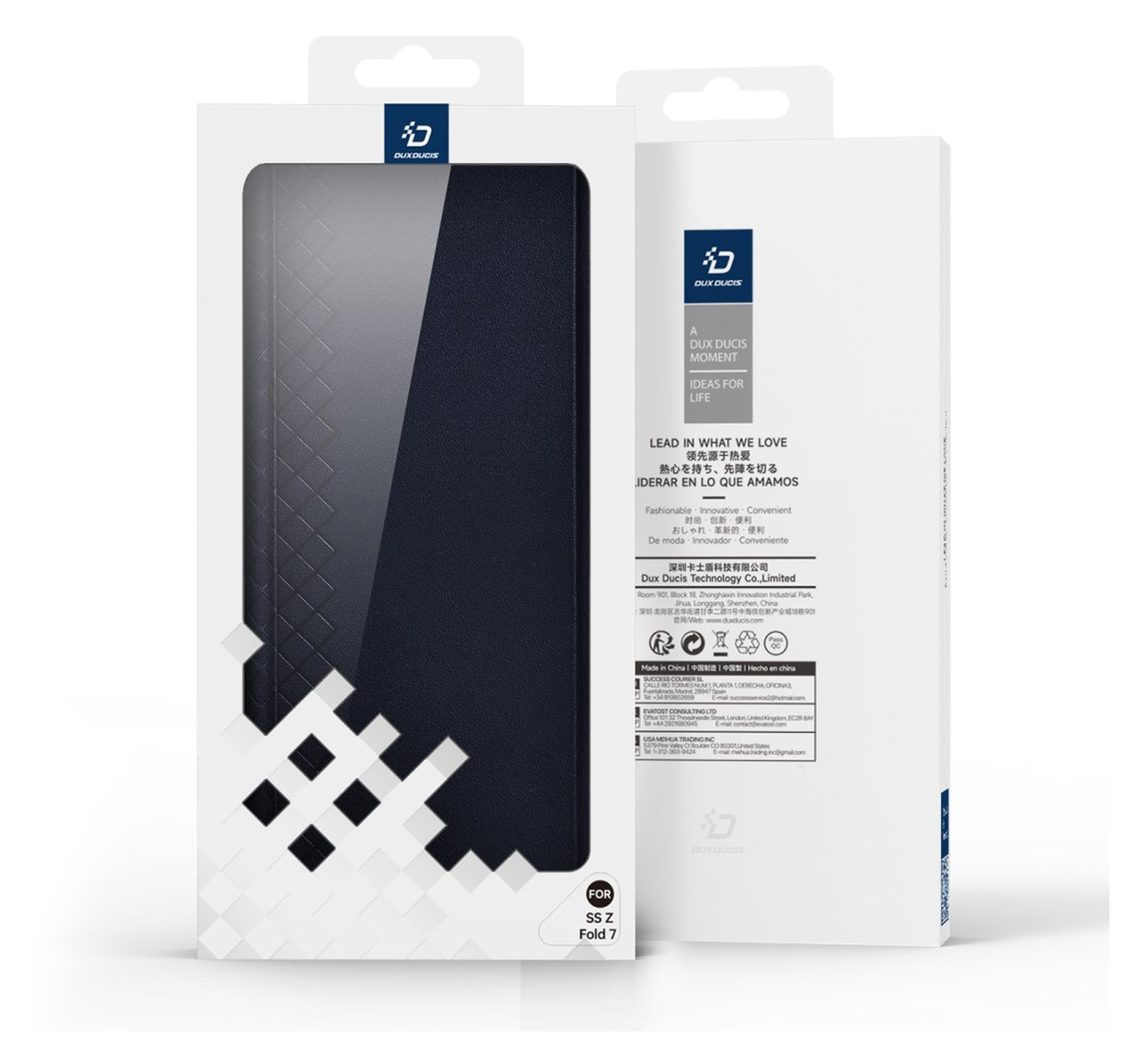Dux Ducis Bril Samsung Galaxy Z Fold 7 Hoesje Back Cover Blue afbeelding 11