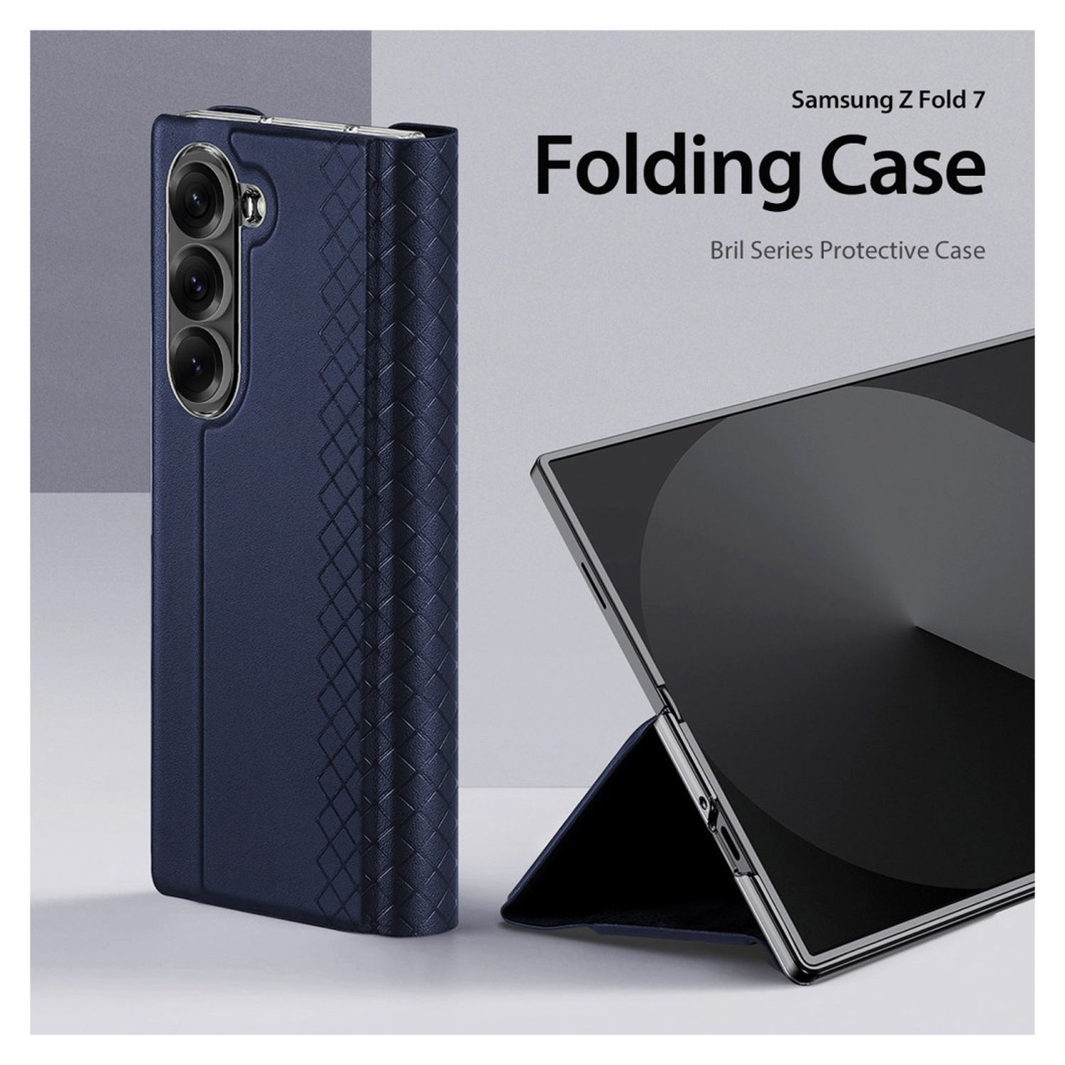 Dux Ducis Bril Samsung Galaxy Z Fold 7 Hoesje Back Cover Blue afbeelding 3