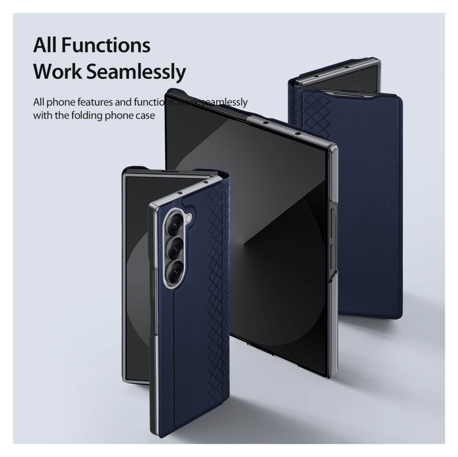 Dux Ducis Bril Samsung Galaxy Z Fold 7 Hoesje Back Cover Blue afbeelding 7
