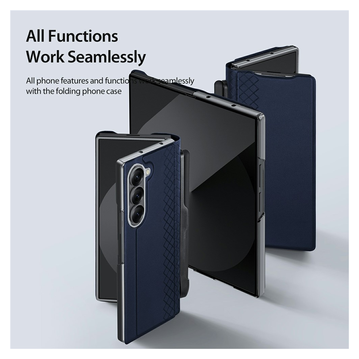 Dux Ducis Bril Samsung Galaxy Z Fold 7 Hoesje Back Cover Blue afbeelding 6