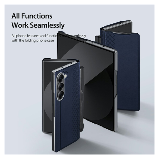 Dux Ducis Bril Samsung Galaxy Z Fold 7 Hoesje Back Cover Blue afbeelding 6