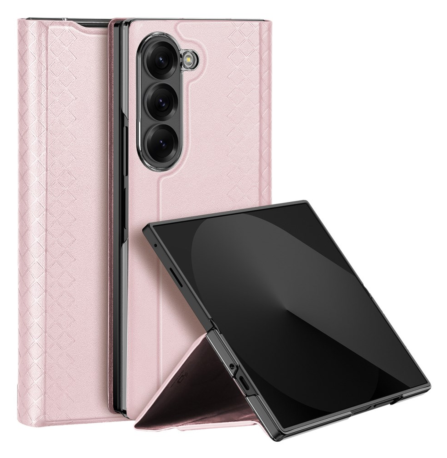 Dux Ducis Bril Samsung Galaxy Z Fold 7 Hoesje Back Cover Roze afbeelding 1