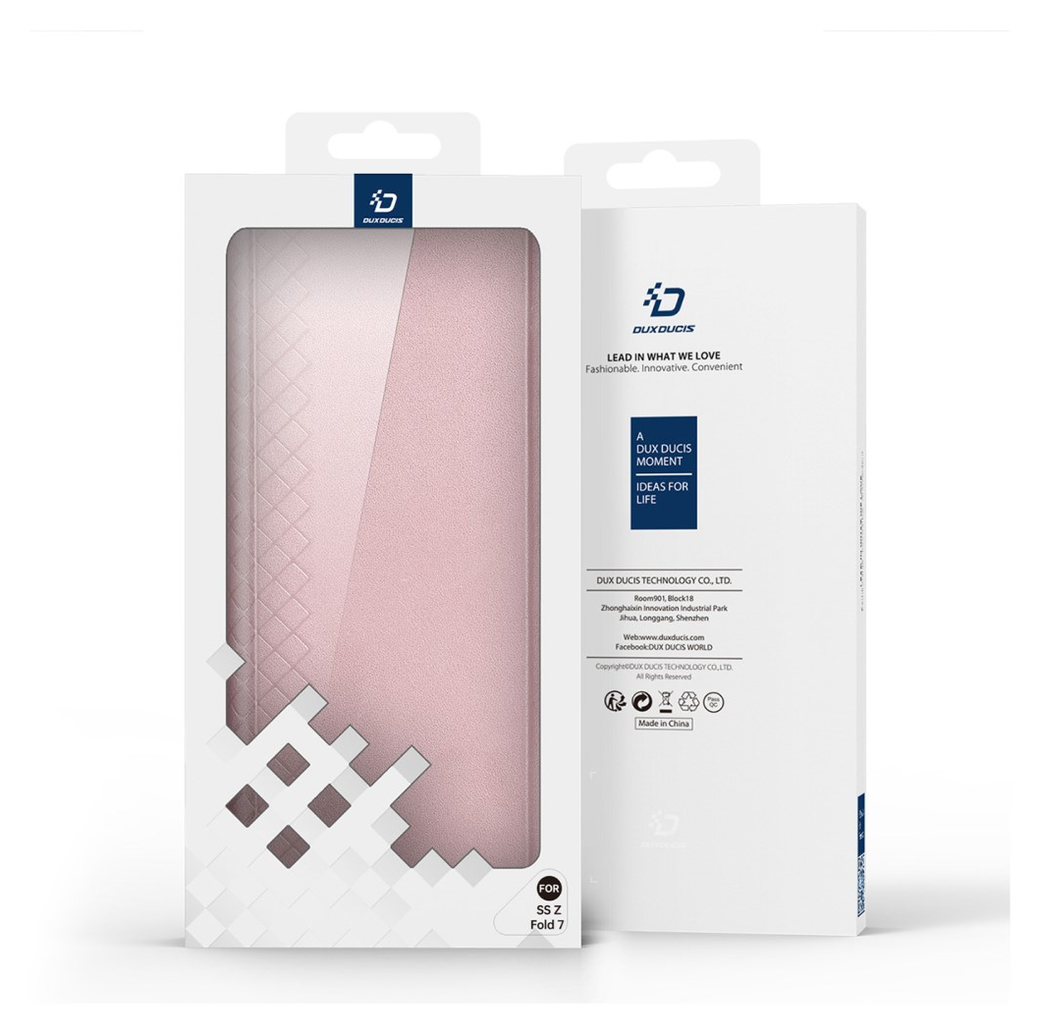 Dux Ducis Bril Samsung Galaxy Z Fold 7 Hoesje Back Cover Roze afbeelding 11