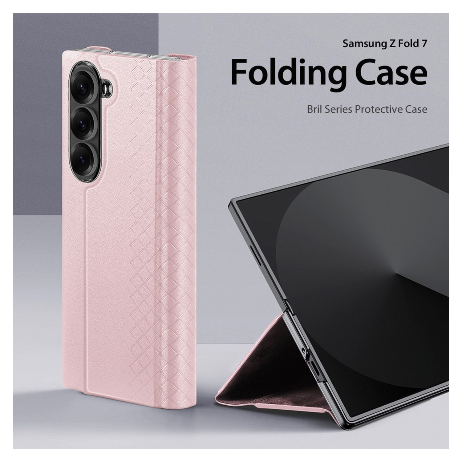 Dux Ducis Bril Samsung Galaxy Z Fold 7 Hoesje Back Cover Roze afbeelding 3