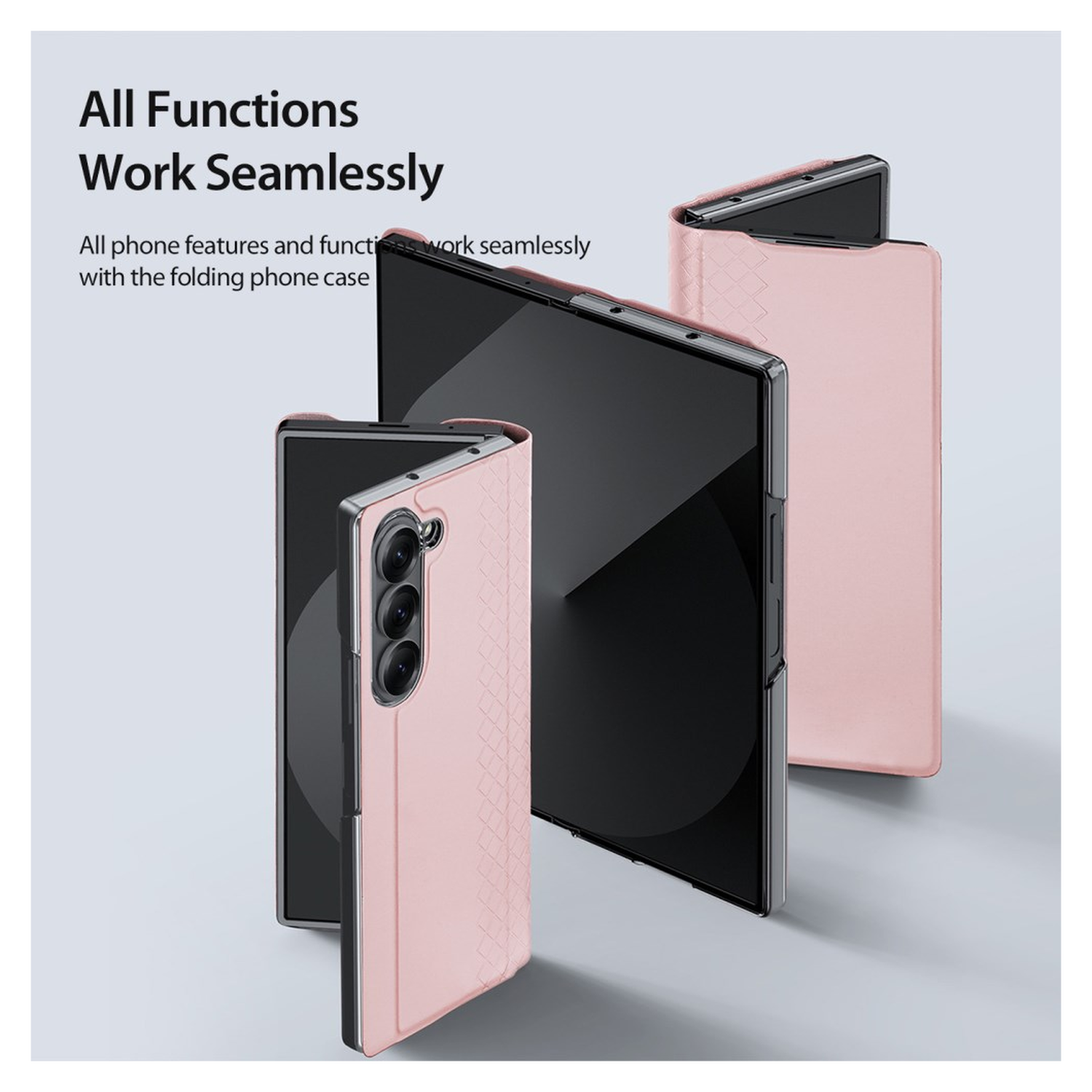Dux Ducis Bril Samsung Galaxy Z Fold 7 Hoesje Back Cover Roze afbeelding 5