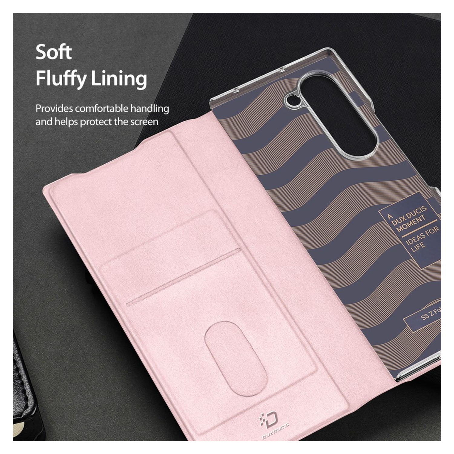 Dux Ducis Bril Samsung Galaxy Z Fold 7 Hoesje Back Cover Roze afbeelding 9