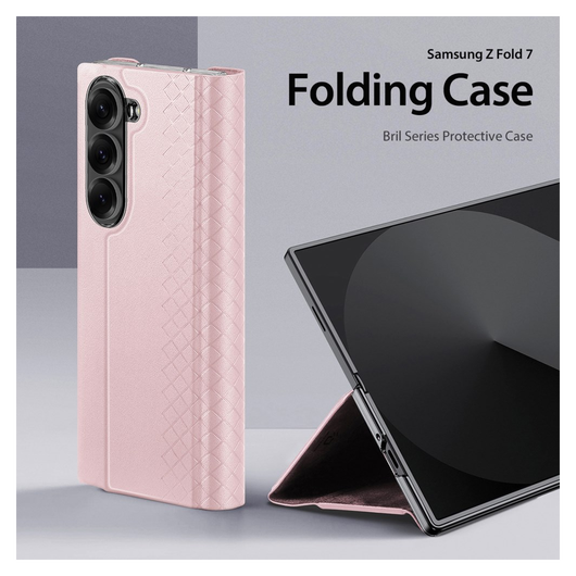 Dux Ducis Bril Samsung Galaxy Z Fold 7 Hoesje Back Cover Roze afbeelding 3