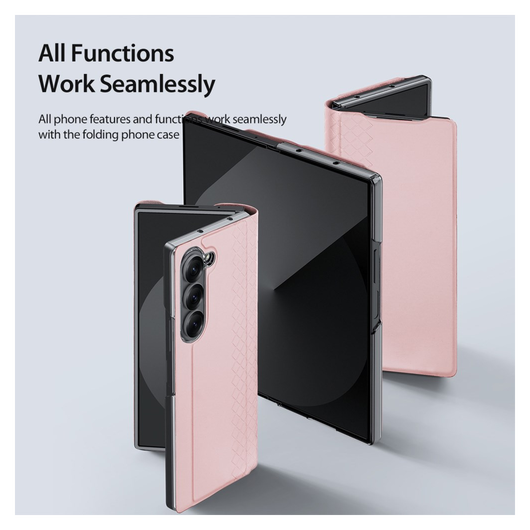Dux Ducis Bril Samsung Galaxy Z Fold 7 Hoesje Back Cover Roze afbeelding 5