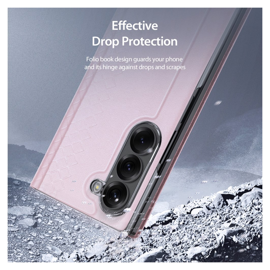 Dux Ducis Bril Samsung Galaxy Z Fold 7 Hoesje Back Cover Roze afbeelding 8