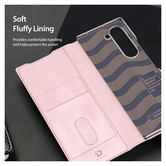 Dux Ducis Bril Samsung Galaxy Z Fold 7 Hoesje Back Cover Roze afbeelding 9