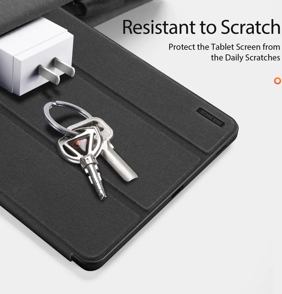Dux Ducis Domo Samsung Galaxy Tab S10 FE Plus Hoes Tri-Fold Book Case Zwart afbeelding 5