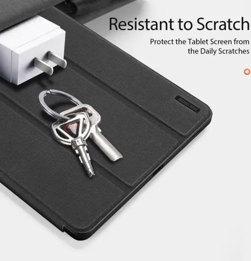 Dux Ducis Domo Samsung Galaxy Tab S10 FE Plus Hoes Tri-Fold Book Case Zwart afbeelding 5