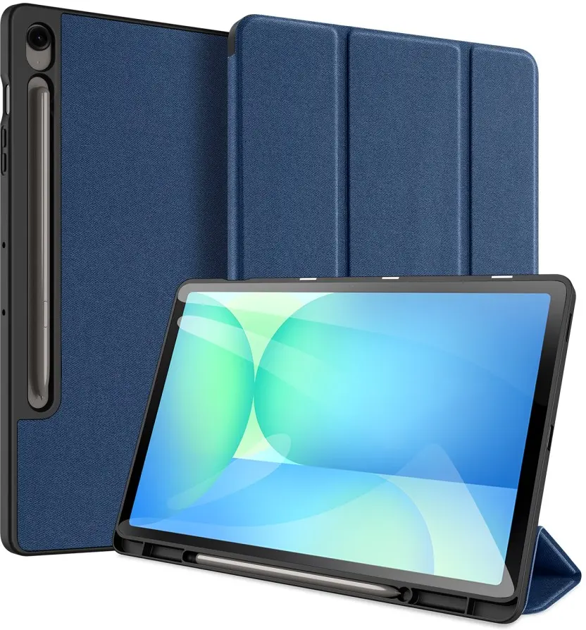 Dux Ducis Domo Samsung Galaxy Tab S10 FE Plus Hoes Tri-Fold Book Case Blauw afbeelding 1