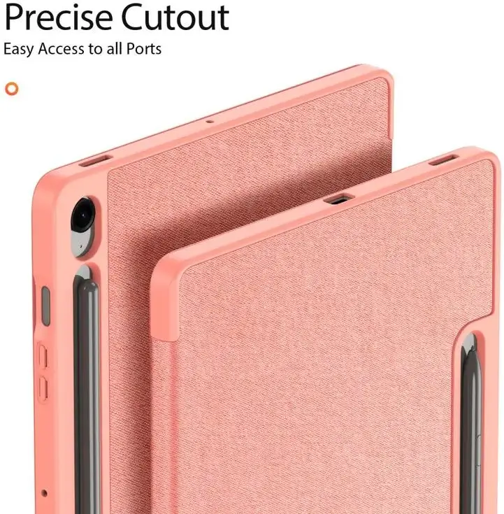 Dux Ducis Domo Samsung Galaxy Tab S10 FE Plus Hoes Tri-Fold Book Case Roze afbeelding 5