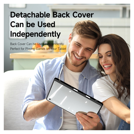 Dux Ducis Magi Samsung Galaxy Tab S10 FE Plus Hoes V-Fold Book Case Zwart afbeelding 3