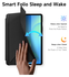 Dux Ducis Magi Samsung Galaxy Tab S10 FE Plus Hoes V-Fold Book Case Zwart afbeelding 4