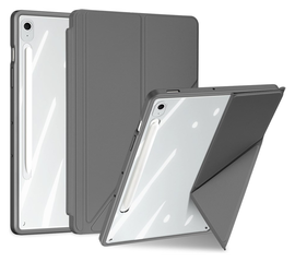 Dux Ducis Magi Samsung Galaxy Tab S10 FE Plus Hoes V-Fold Book Case Grijs afbeelding