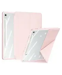 Dux Ducis Magi Samsung Galaxy Tab S10 FE Plus Hoes V-Fold Book Case Roze afbeelding
