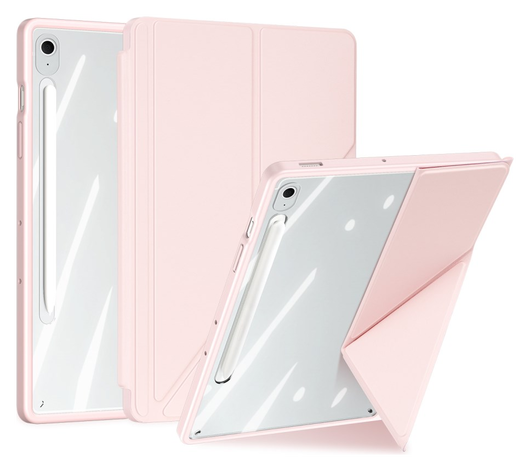 Dux Ducis Magi Samsung Galaxy Tab S10 FE Plus Hoes V-Fold Book Case Roze afbeelding 1