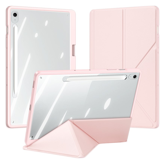 Dux Ducis Magi Samsung Galaxy Tab S10 FE Plus Hoes V-Fold Book Case Roze afbeelding 2