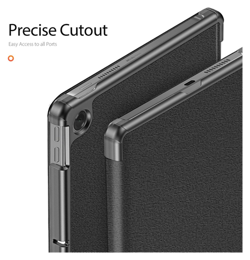 Dux Ducis Domo Lenovo Tab K10 Gen 2 Hoes Tri-Fold Book Case Zwart afbeelding 6