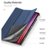 Dux Ducis Domo Lenovo Tab K10 Gen 2 Hoes Tri-Fold Book Case Blauw afbeelding 7